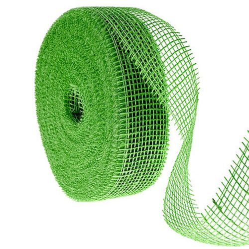 Žalia džiuto juostelė, 5 cm pločio, 40 m ilgio pirkti | Floristik24.lt