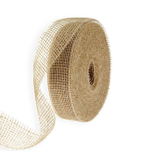 daiktų Džiuto juostelė natūrali 5cm 40m