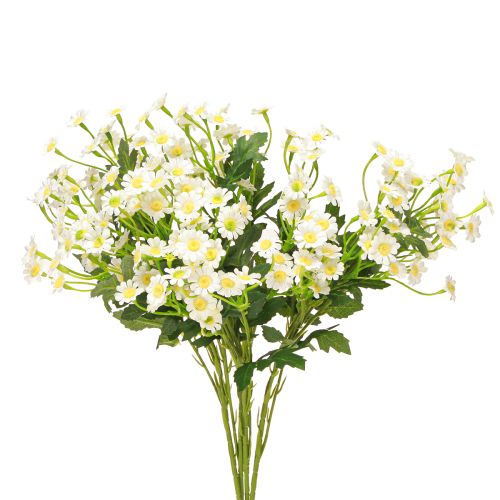 daiktų Ramunėlių dirbtinės pievos gėlės Baltos 58cm 4vnt