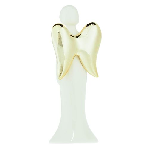 daiktų Angelų figūrėlės keraminės angelo baltojo aukso 6cmx5cmx15cm 2vnt