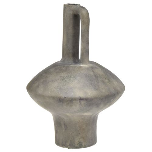 daiktų Keraminis vazos ąsotis antikvarinės išvaizdos keraminės pilkos rūdys H27cm