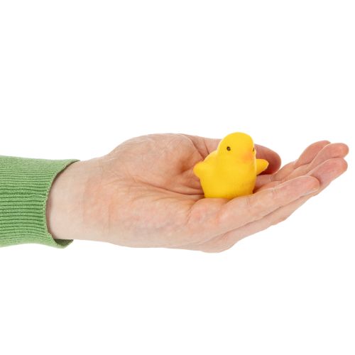 daiktų Maži velykiniai viščiukai, geltoni ir oranžiniai, sukamaisiais raižiniais, 4,5 cm aukščio, 18 vienetų