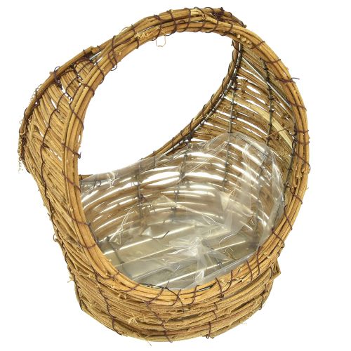 daiktų Krepšelis sodinimui su koteliu vynmedžiu L18/22cm rinkinys po 2