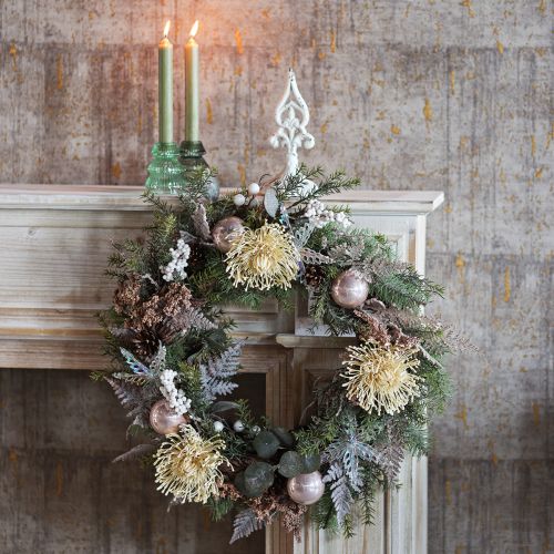 daiktų Vainiko laikiklis ketaus Sims Shabby Chic White H29cm