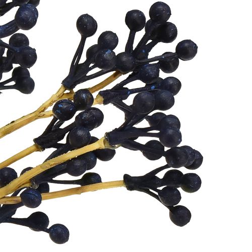 daiktų Dirbtinės uogos mėlynos dirbtiniai augalai 28cm 12 vnt