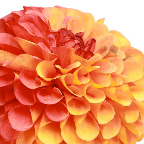 daiktų Dirbtinės jurginų dekoratyvinės gėlės oranžinės raudonos Ø10 L80cm 2vnt