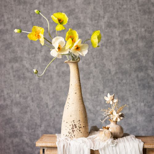 daiktų Dirbtinių aguonų dekoracija svetainėms ir biurams, 95 cm