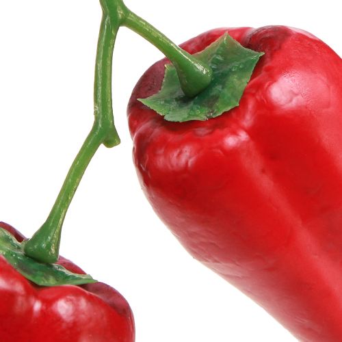 daiktų Dirbtinės aitriosios paprikos raudonos ant šakos daržovių puošmena L8cm