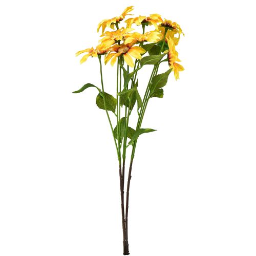 daiktų Dirbtinės saulėgrąžos Dekoratyvinės gėlės Geltonos 79cm 3vnt