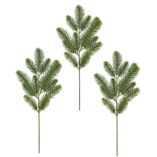 Floristik24 Dirbtinės eglės šakos žalios spalvos L50cm 3 vnt