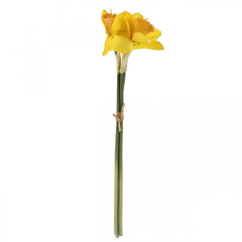 daiktų Dirbtiniai narcizai šilko žiedai geltoni narcizai 40cm 3 vnt