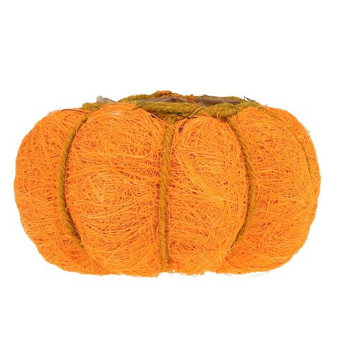 daiktų Moliūgų vazonas oranžinis/gelsvai žalias iš sizalio Ø15cm H9cm