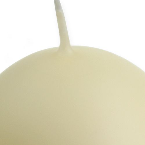 Floristik24 Rutulinės žvakės 60mm kreminė 16 vnt