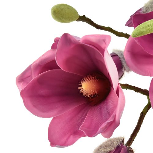 daiktų Dirbtinė gėlė magnolijos šakelė, magnolijos rausva 92cm