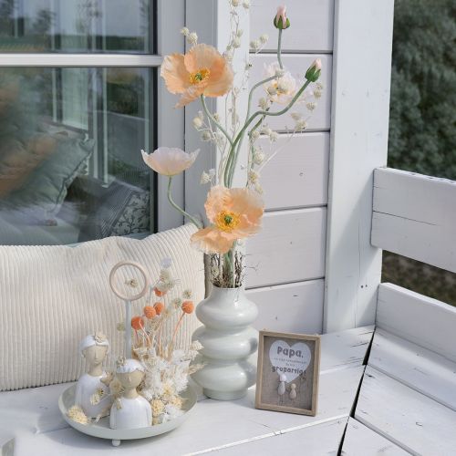 daiktų Dirbtinė aguonų gėlė vestuvių dekoravimui ir dizainui, 95 cm, 3 vnt.