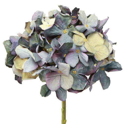 Dirbtinės gėlės mėlyna hortenzija didelė Ø15cm L58cm 2vnt