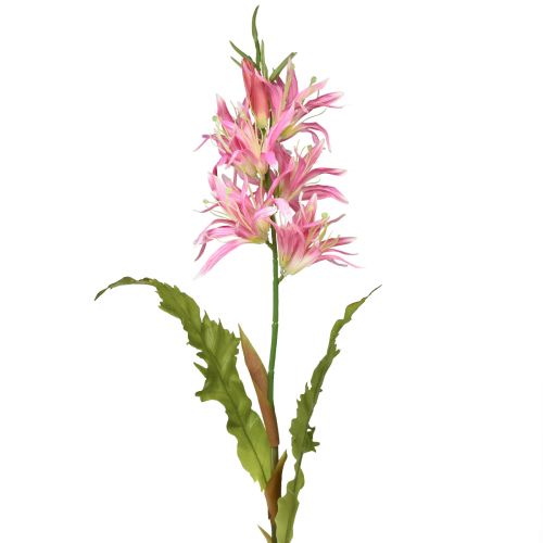 daiktų Dirbtinės gėlės, šilkinės gėlės dekoratyvinė lelija rožinė 97cm