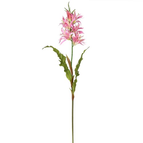 daiktų Dirbtinės gėlės, šilkinės gėlės dekoratyvinė lelija rožinė 97cm
