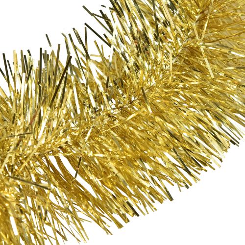 daiktų Glamorous Golden Tinsel Girland 270cm – puikiai tinka šventinėms ir elegantiškoms dekoracijoms