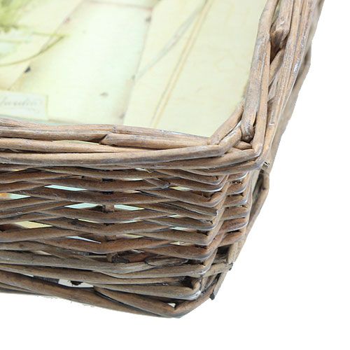 Floristik24 Pintas krepšelis su levandų motyvu 20cm