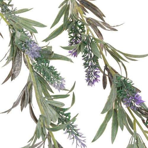 daiktų Levandų žiedų girlianda Dirbtinė violetinė žalia 180cm 2vnt
