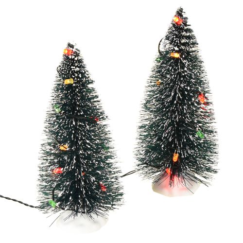 Floristik24 LED Kalėdų eglutė, mini dirbtinė, baterijoms, 16 cm, 2 vnt.