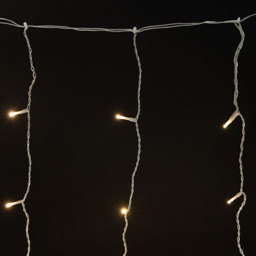 Šviesos užuolaida, 120 LED šviesos girlianda, šiltai balta, 100 × 180 cm