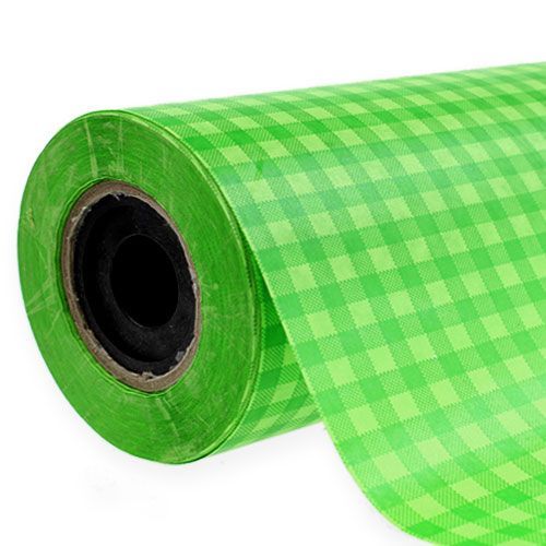 Rankogalių popierius 37,5cm 100m Gegužės žalias languotas