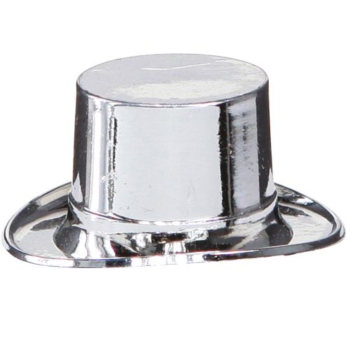 Floristik24 Mini cilindras, Naujųjų metų išvakarių barstymo dekoracija, stalo puošmena naujametiniam sidabrui H2,5cm L5cm 9 vnt.