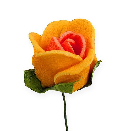 daiktų Mini putplasčio rožės Ø 1,5cm geltonos 72vnt