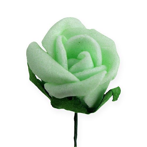 daiktų Mini putplasčio rožės Ø2,5cm žalios 72vnt