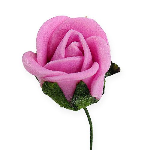 Floristik24 Mini putplasčio rožės Ø 1,5cm šviesiai violetinė 72 vnt
