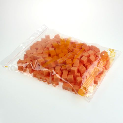 Floristik24 Šlapio putplasčio mini kubas oranžinis 300p