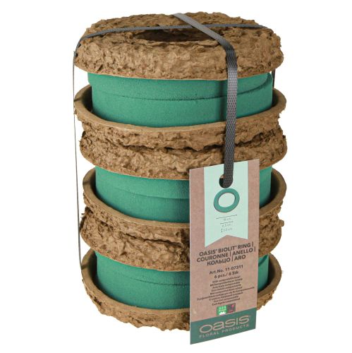 daiktų OASIS® Biolit® Žiedas/Vainikas 17cm 6 vnt