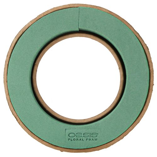 Floristik24 OASIS® Biolit® Floral Foam Green žiedinis vainikas 32cm 2 vnt