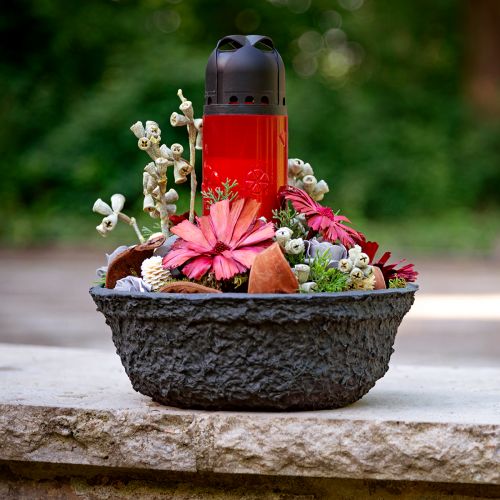 daiktų Oasis Black Biolit Augalinis dubuo Gėlių dubuo Juodas Ø26cm