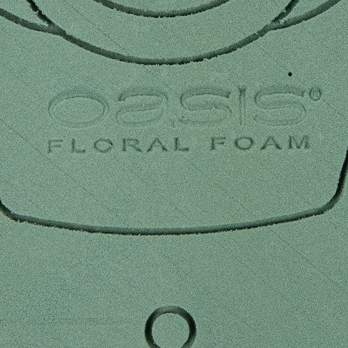 daiktų Gėlių rašto putplasčio meškiuko figūrėlė su stovu, 48,5 cm x 42 cm, aukštis 5 cm, 1 vnt.