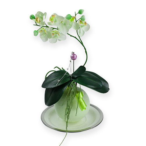 Floristik24 Putplasčio rutuliukai žali 9cm 4vnt