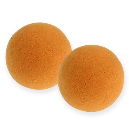 Gėlių putplasčio rutuliukai oranžiniai 9cm 4vnt