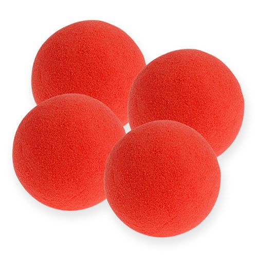 Gėlių putplasčio rutuliukai raudoni 9cm 4vnt