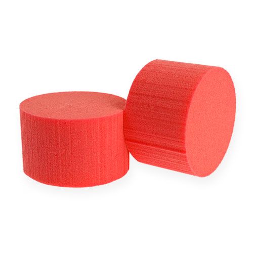 Kištuko matmenys cilindras Ø8cm raudonas 6vnt