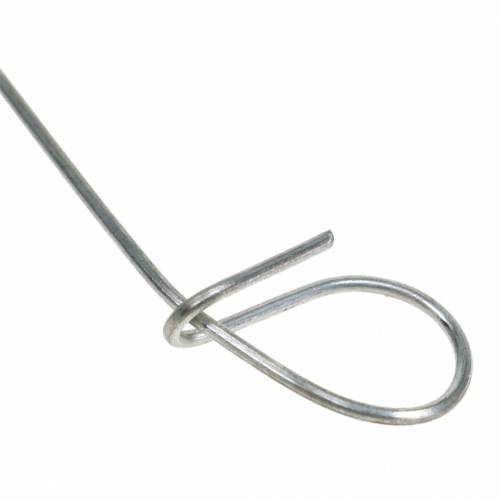 daiktų Akučių rišimo viela sidabrinė cinkuota 1mm x 120mm 100 vnt