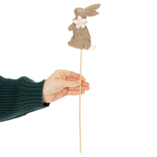 daiktų Velykų zuikučio dekoratyvinė figūrėlė pavasario dekoracijoms ir sezoniniams akcentams, 42 cm, 8 dalys