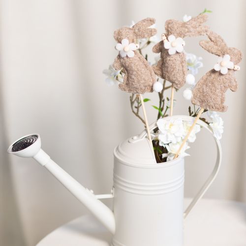 daiktų Velykų zuikučio dekoratyvinė figūrėlė pavasario dekoracijoms ir sezoniniams akcentams, 42 cm, 8 dalys