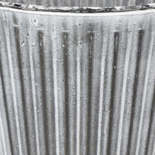 daiktų Augalų vazonas, dekoratyvinis vazonas su rankenomis, metalinis vazonas sodinimui Ø25,5 cm