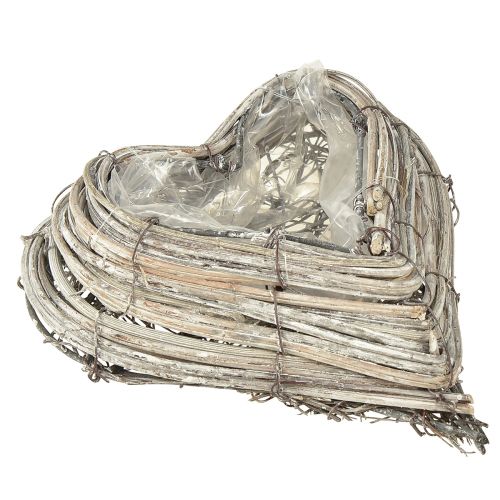 daiktų Pasodinkite natūralios baltos spalvos rotango vynuogynus 13cmx14cm 2vnt
