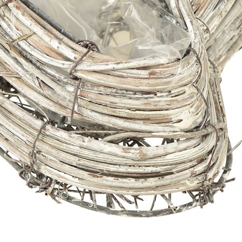 daiktų Pasodinkite natūralios baltos spalvos rotango vynuogynus 13cmx14cm 2vnt