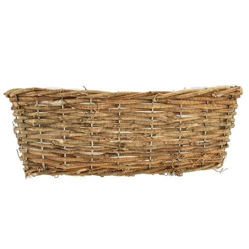 daiktų Augalų krepšelio krepšelis ovalus vynmedžio natūralaus augalo dubuo L30cm