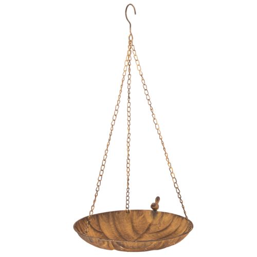 Dekoratyvinis pakabinamas dubuo, sodo puošmena, rūdžių imitacijos, Ø31cm, ilgis62cm pirkti | Floristik24.lt