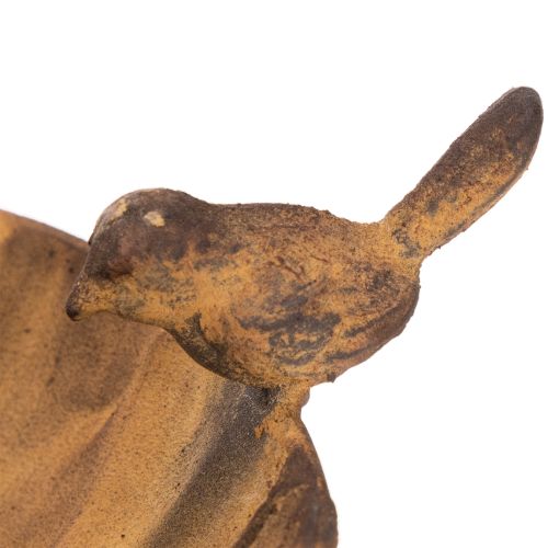 Dekoratyvinis pakabinamas dubuo, sodo puošmena, rūdžių imitacijos, Ø31cm, ilgis62cm | Floristik24.lt